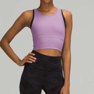 Lululemon Power Pivot Tank Top *Rib Wisteria Purple